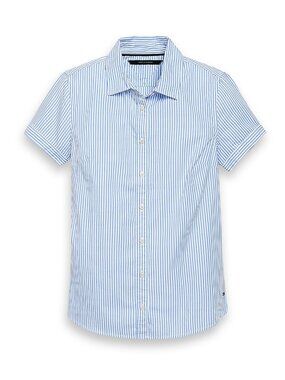 Tommy Hilfiger Women Short Sleeve Stripe Shirt / NWT - Size XL / S